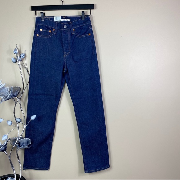 Levi’s Wedgie Straight No Mans Land Fringe Jeans - Picture 4 of 8